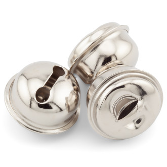 Бубенчик подвеска, размер 20мм, цвет Платина, 20шт.