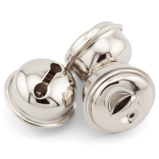 Бубенчик подвеска, размер 24мм, цвет Платина, 10шт.