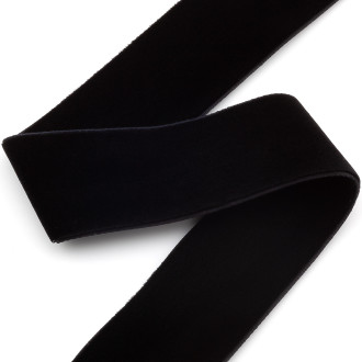 Лента бархатная, двухсторонняя 3,2 см 1 м Черный