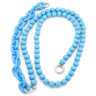 Держатель телефона декор чехла на шею/руку 86х1,2 см/28х1,8 см 1 шт. Синий