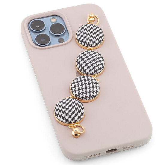 Держатель телефона декор чехла принт Утиная лапка 18х2,7 см 1 шт. Черный