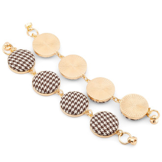 Держатель телефона декор чехла принт Утиная лапка 18х2,7 см 1 шт. Коричневый