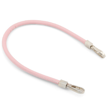 Держатель ремешок из экокожи два карабина 35х0,6 см карабин 38х13,5 мм 1 шт. Розовый светлый