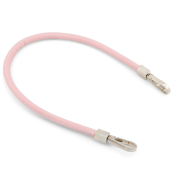 Держатель ремешок из экокожи два карабина 35х0,6 см карабин 38х13,5 мм 1 шт. Розовый светлый
