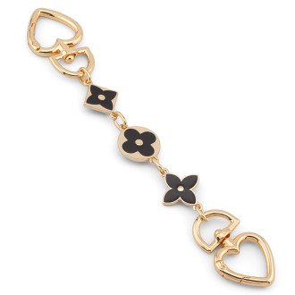 Держатель телефона декор чехла Style 18х2,1 см карабин 27 мм 1 шт. Черный с золотом