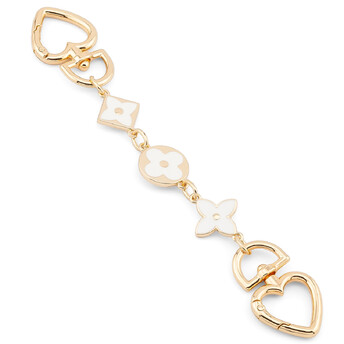 Держатель телефона декор чехла Style 18х2,1 см карабин 27 мм 1 шт. Белый с золотом