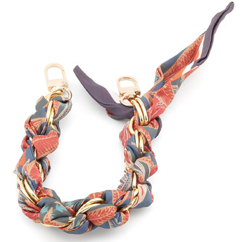 Цепь с лентой Твилли для телефона/сумки 30х1,6 см 1 шт. принт Gold Shadow Mystery ●Model Ⅱ