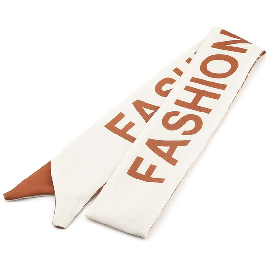 Платок-лента Твилли для сумки/волос 90х5 см 1 шт. принт Houndstooth Series ●Brown Model