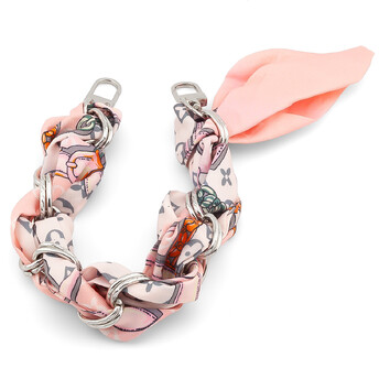 Цепь с лентой Твилли для телефона/сумки 30х1,6 см 1 шт. принт Silver Presbyopia Series ●Pink Style