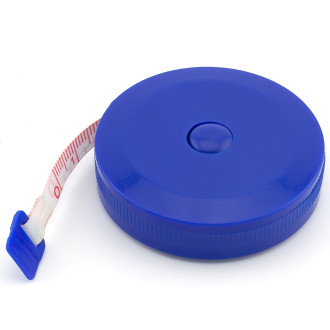 Метр мягкий в рулетке измерительная лента ленты 150х0,7 см рулетка 5,2х1,4 см Синий в уп. 1 шт.