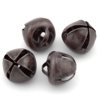 Бубенчик подвеска Крестообразный, 30шт., размер 10мм, цвет Графитовый