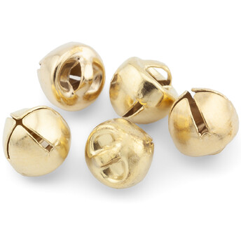 Бубенчик подвеска Крестообразный, 30шт., размер 10мм, цвет Золотистый