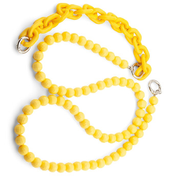 Держатель телефона декор чехла на шею/руку 86х1,2 см/28х1,8 см 1 шт. Желтый