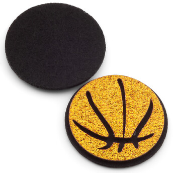 Аппликация пришивная нашивка Баскетбол 2,9 см 2 шт. Оранжевый