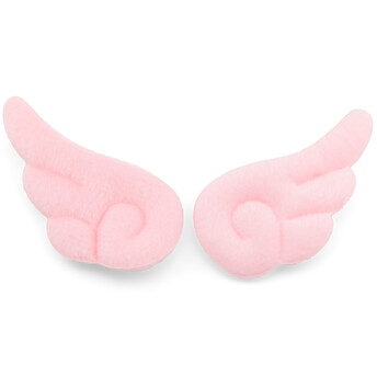 Аппликация пришивная нашивка Крыло ангела 3,6х6,3 см 2 шт. Розовый светлый