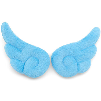 Аппликация пришивная нашивка Крыло ангела 3,6х6,3 см 2 шт. Голубой