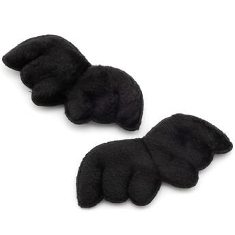 Аппликация пришивная нашивка Крылья ангела 8,7х3,8 см 2 шт. Черный