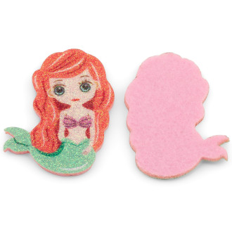 Аппликация пришивная нашивка Ариель 5х4см 2 шт. наряд Салатовый