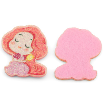 Аппликация пришивная нашивка Рапунцель 4,8х4см 2 шт. наряд Сиреневый