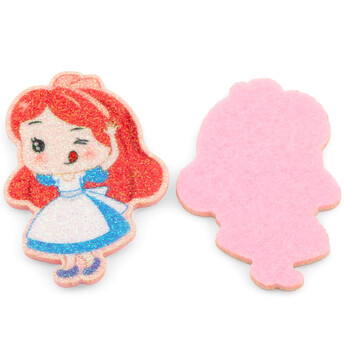 Аппликация пришивная нашивка Алиса 5,5х3,8см 2 шт. наряд Синий