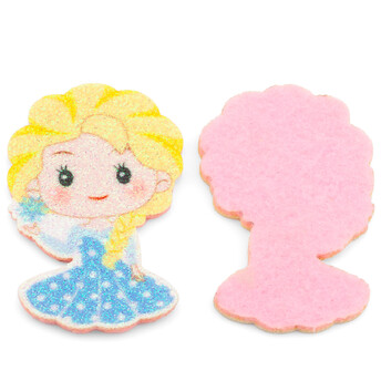 Аппликация пришивная нашивка Эльза 5,5х3,5см 2 шт. наряд Голубой