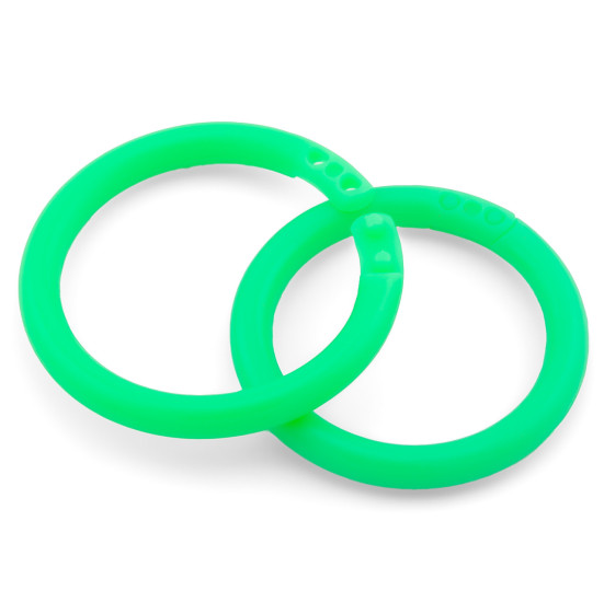 Кольцо зажимное пластиковое 41х5 мм Ø 32 мм 10 шт. Салатовый