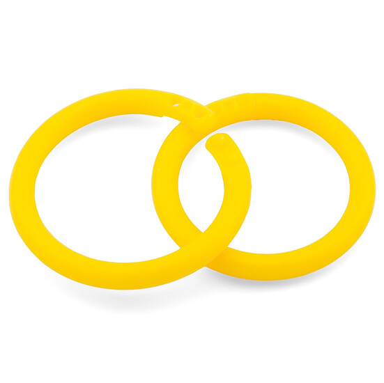 Кольцо зажимное пластиковое 48х5 мм Ø 40 мм 10 шт. Желтый