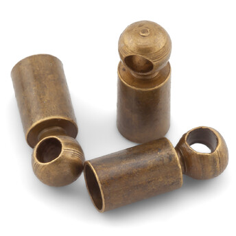 Колпачок-окончание +-30 шт. 3х8 мм внутр. 2 мм Бронзовый