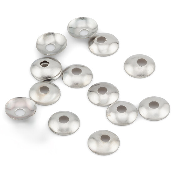 Обниматели для бусин Круглый +-300 шт. 6 мм Платина