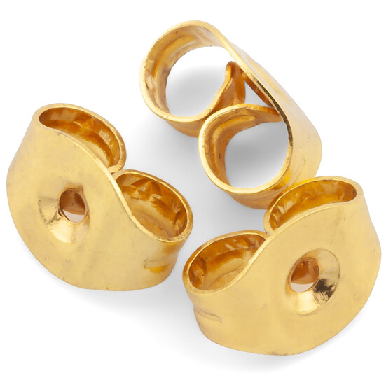 Заглушки для гвоздиков бабочка из нержавеющей стали 6х4,5х3 мм Золотистый +-20 шт.