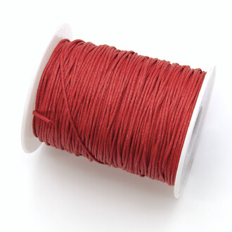 Шнур вощеный 1 мм +-90 м Красный