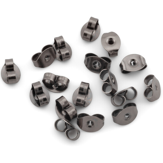 Заглушки для гвоздиков бабочка из нержавеющей стали 6х4,5х3 мм Черный Никель +-20 шт.