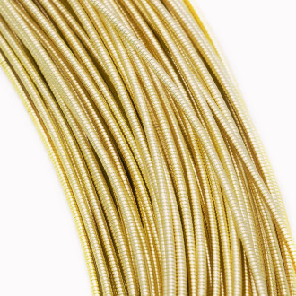 Канитель жесткая 1 мм 1 м Золото светлое