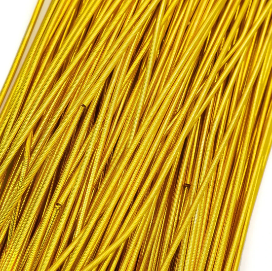Канитель гладкая глянцевая 1 мм 5 г Золото яркое