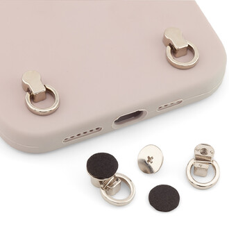 Винт с полукольцом и защитой 10,5х6,5 мм полукольцо 11 мм 2 шт. Платина