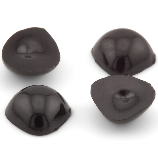 Носики для игрушек клеевые 6,5х8 мм +-150 шт. Черный