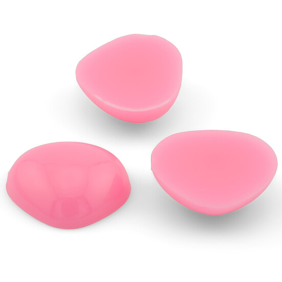 Носики для игрушек клеевые 10х11 мм +-75 шт. Розовый