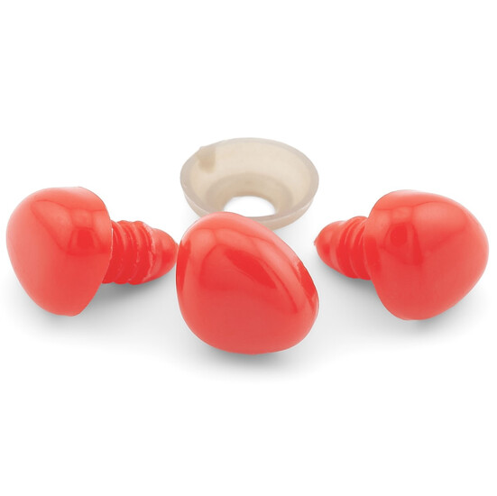 Носики для іграшок 13х18 мм +-25 шт. Червоний