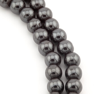 Бусины шар гематит длинна 40 см 10 мм