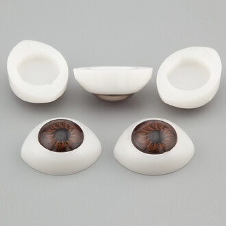 Глаза реалистичные овальные 14х11 мм Коричневый 10 пар