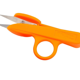 Сниппер ножницы ниткорезы с кольцом пластиковый корпус 12,1х3 см 1 шт. Оранжевый