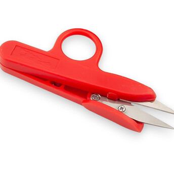Сниппер ножницы ниткорезы с кольцом пластиковый корпус 12,1х3 см 1 шт. Красный