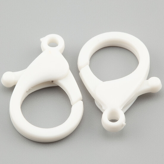 Карабин пластиковый 26 мм 10 шт. Белый