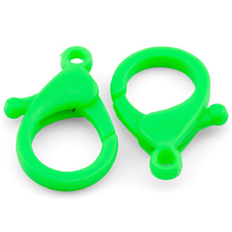 Карабин пластиковый 26 мм 10 шт. Салатовый