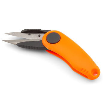 Сниппер ножницы ниткорезы складные пластиковый корпус 11,8х2,6 см 1 шт. Оранжевый