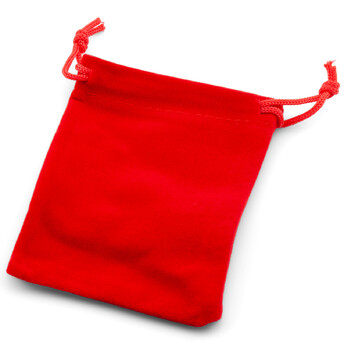Подарочный мешочек из бархата 10х12 см (+-5 мм) 1 шт. Красный