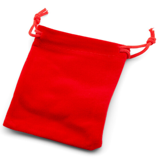 Подарочный мешочек из бархата 10х12 см (+-5 мм) 1 шт. Красный