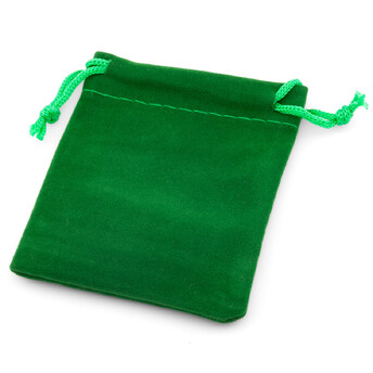 Подарочный мешочек из бархата 10х12 см (+-5 мм) 1 шт. Зеленый