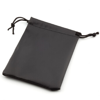 Подарочный мешочек из Экокожи (PU) 10х13 см (+-5 мм) 1 шт. Черный