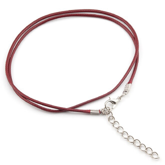 Шнурок на шею Полиэстер 1,5 мм 43 см 1 шт. Марсала